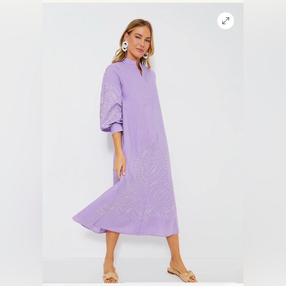 Hyacinth House - Embroidered Wisteria Caftan (size XL) - Tuckernuck